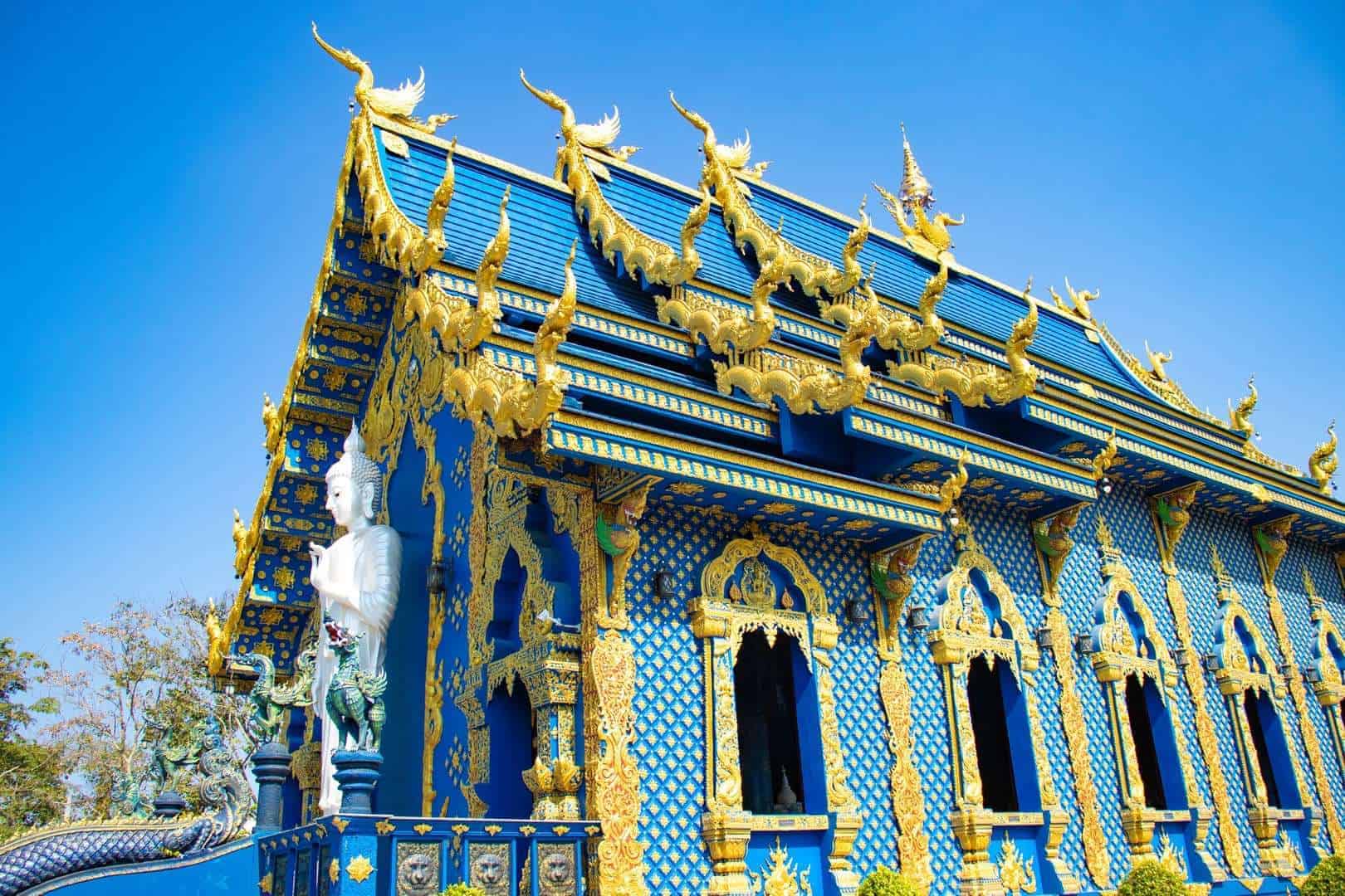 Wat Rong Suea Ten Blue Temple Address Dress Code Chiang Rai