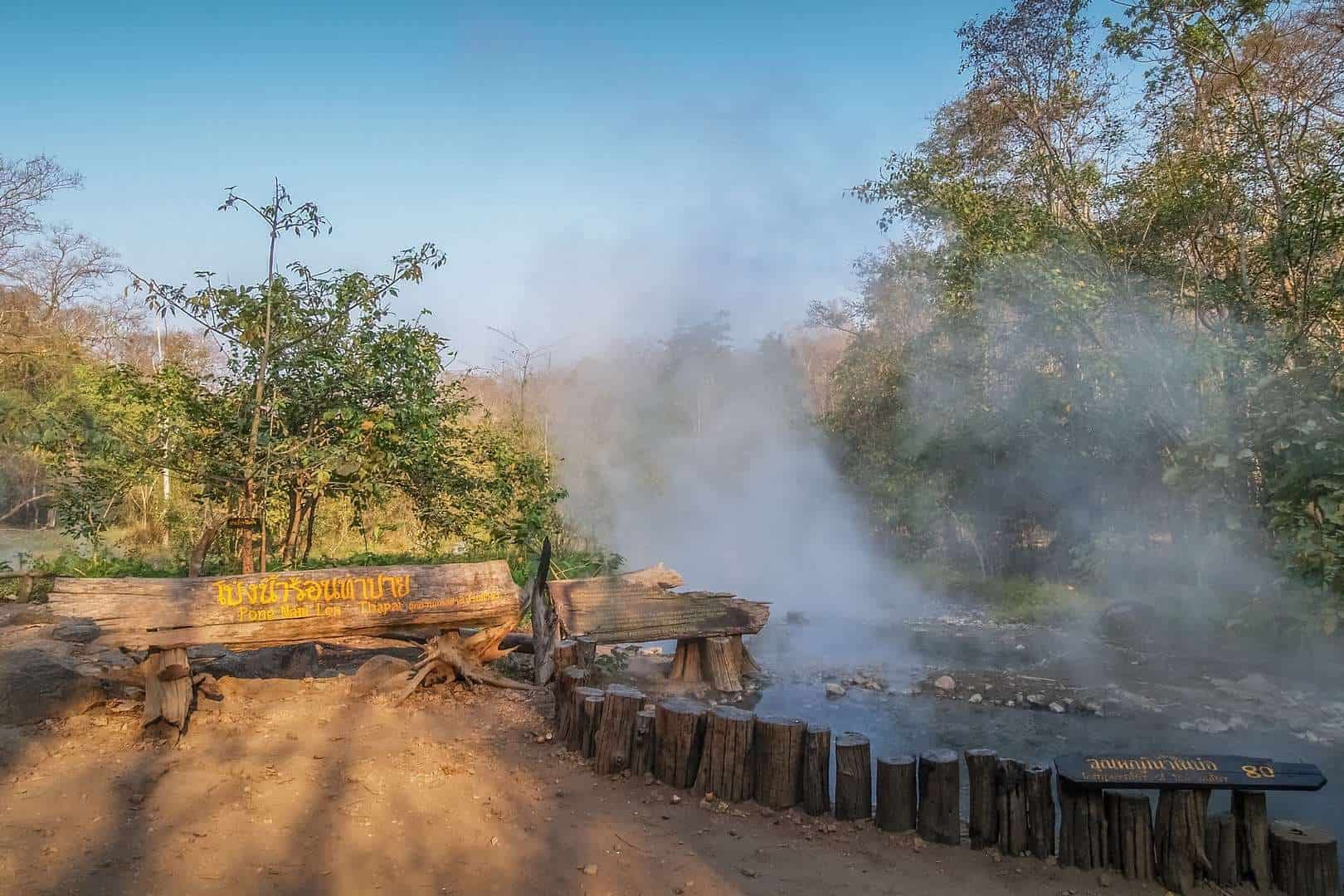 Pai Hot Springs - How to Get There, National Park Map & Directions